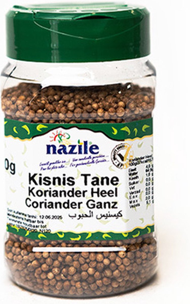 Goedkoopste Nazile Koriander Korrels 2 x 100 Gram