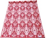 tapis d'extérieur en plastique 120x180 rouge/rose
