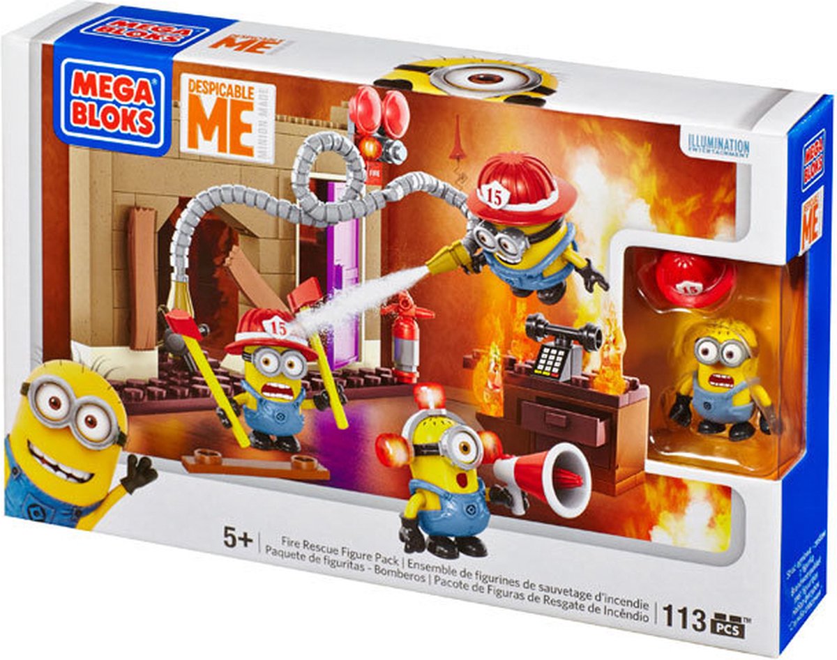 Mega Bloks Minions Fire Rescue Figure Pack bol