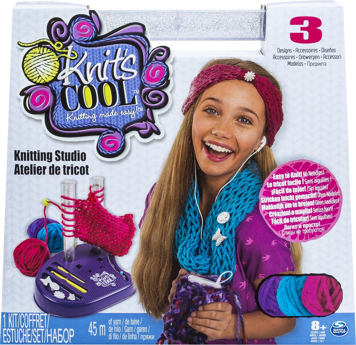 Knits Cool Knitting Studio - Knutselpakket om te leren breien - 8+ jaar — afbeelding 2