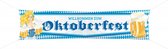 banner Oktoberfest 180 x 40 cm polyester blauw/wit