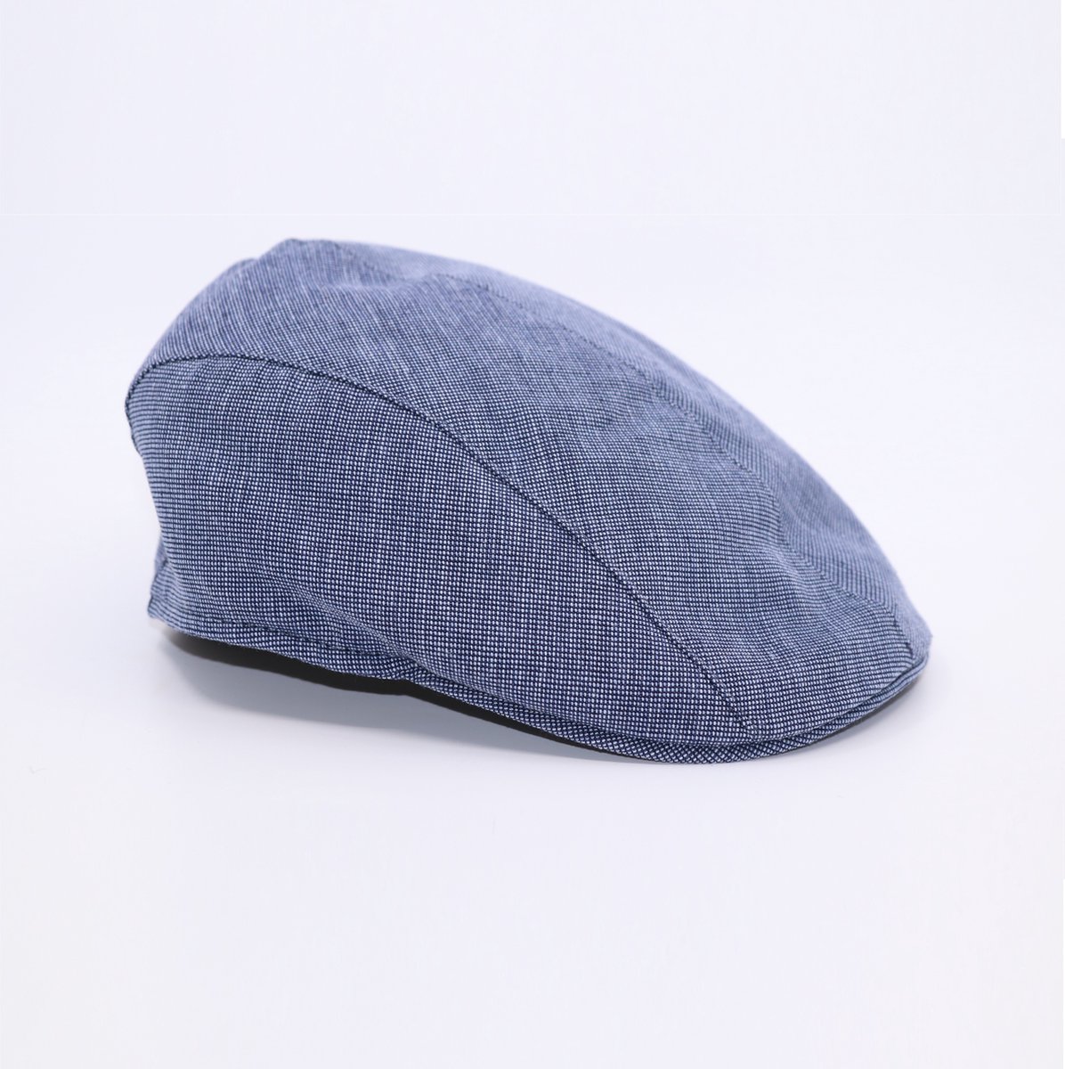 JVD by Portaluri Flatcap Split Linnenmix Blauw 58
