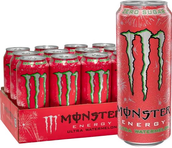 Monster Energy Ultra 12x 500ml Watermelon - Monster Energy