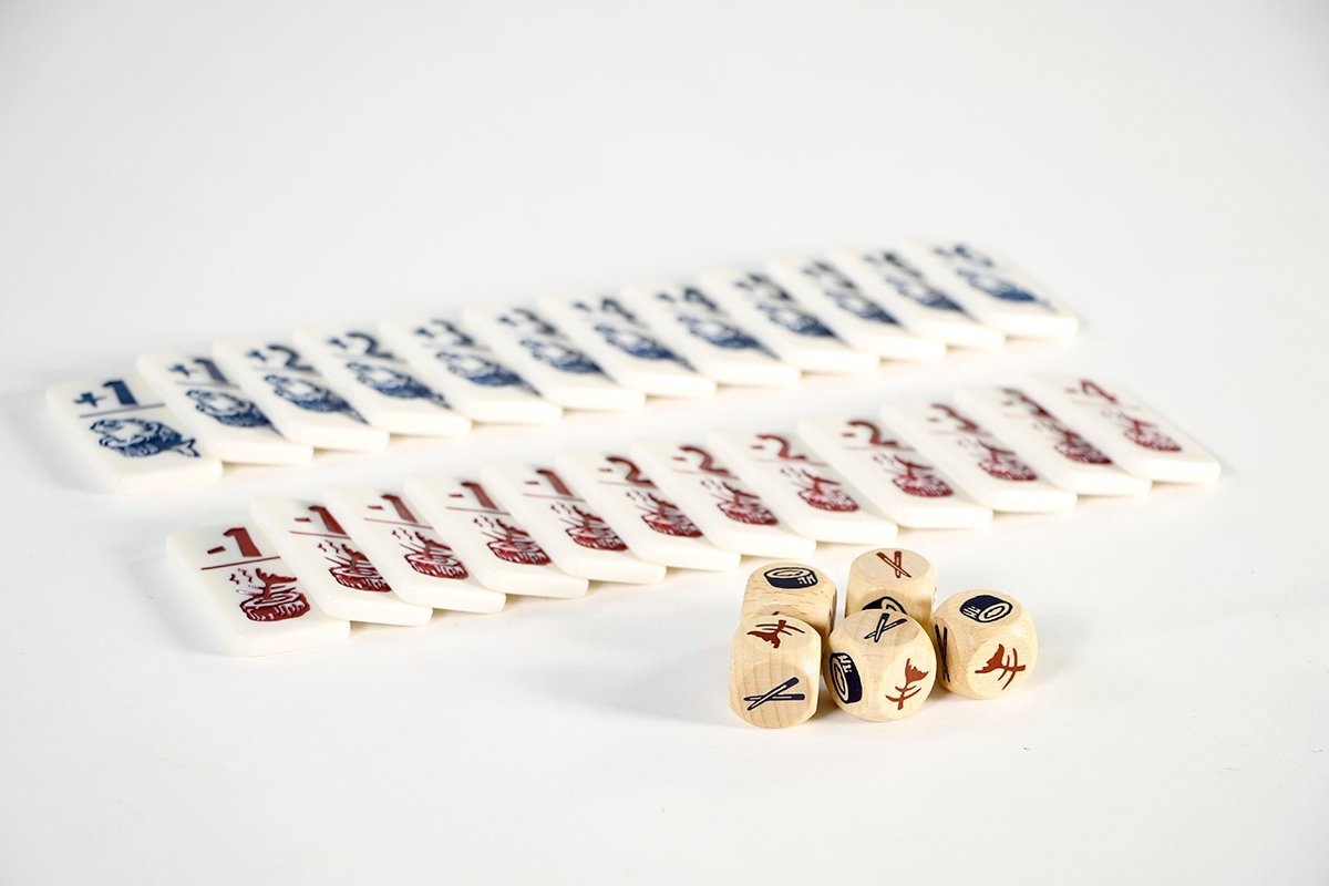 999 Games - Geharrewar in de Sushibar - Snel dobbelspel voor het hele gezin - Gezelschapsspel - Familiespel - Klein cadeautje - bevat spelregels in NL en EN en FR — afbeelding 4