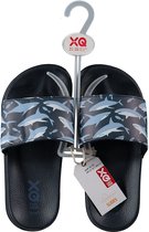 XQ Footwear - Slippers - Haai - Blauw - Zwart - Maat 33/34