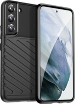 Hoesje geschikt voor Samsung Galaxy S22 Plus 5G - Back cover - Flexibel TPU - Schokbestendig - Zwart