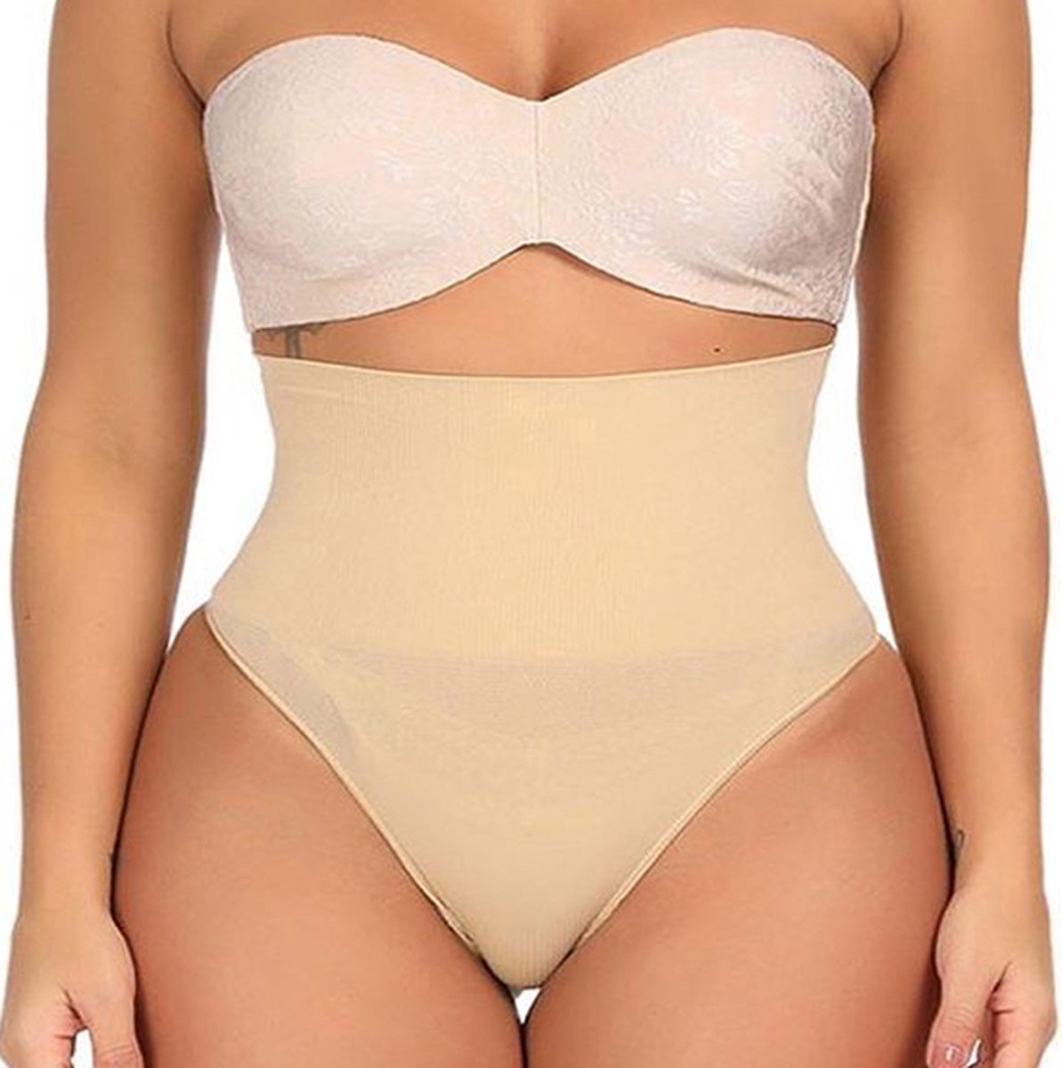 Corrigerend Ondergoed Voor Dames | Corrigerend Slipje | Correctie Buik Ondergoed | Waist Correctie | Beige | Maat  44/46 | XXL