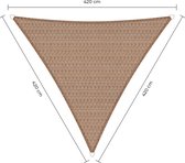 Sunfighters driehoek schaduwdoek - 4,2 x 4,2 x 4,2 m - Zand - Waterdoorlatend