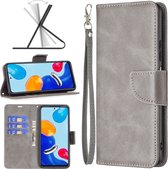 Xiaomi 12 - 12X Hoesje - MobyDefend Wallet Book Case Met Koord - Grijs - GSM Hoesje - Telefoonhoesje Geschikt Voor Xiaomi 12 - Xiaomi 12X