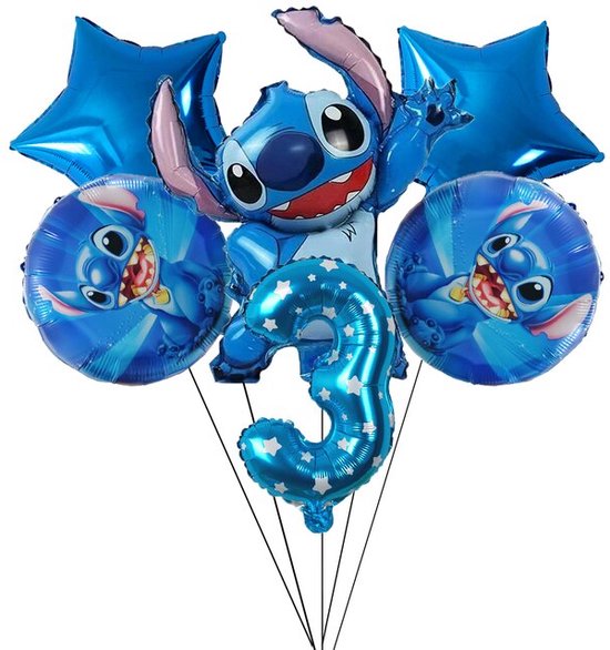 Bcuuozeeing 54-delig auto-thema verjaardagspakket: ballonnen voor 3-jarige jongen, cakedecoraties, feestartikelen