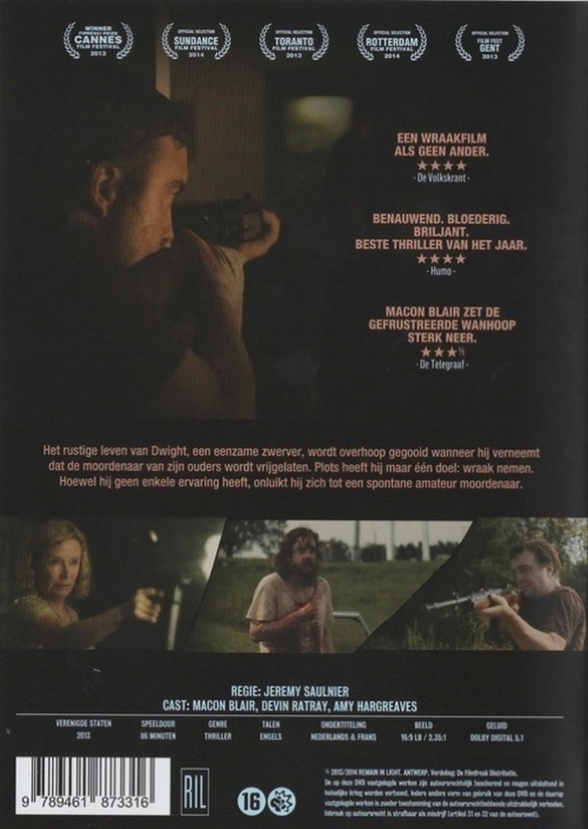 Blue Ruin (Dvd), Amy Hargreaves Dvds bol foto