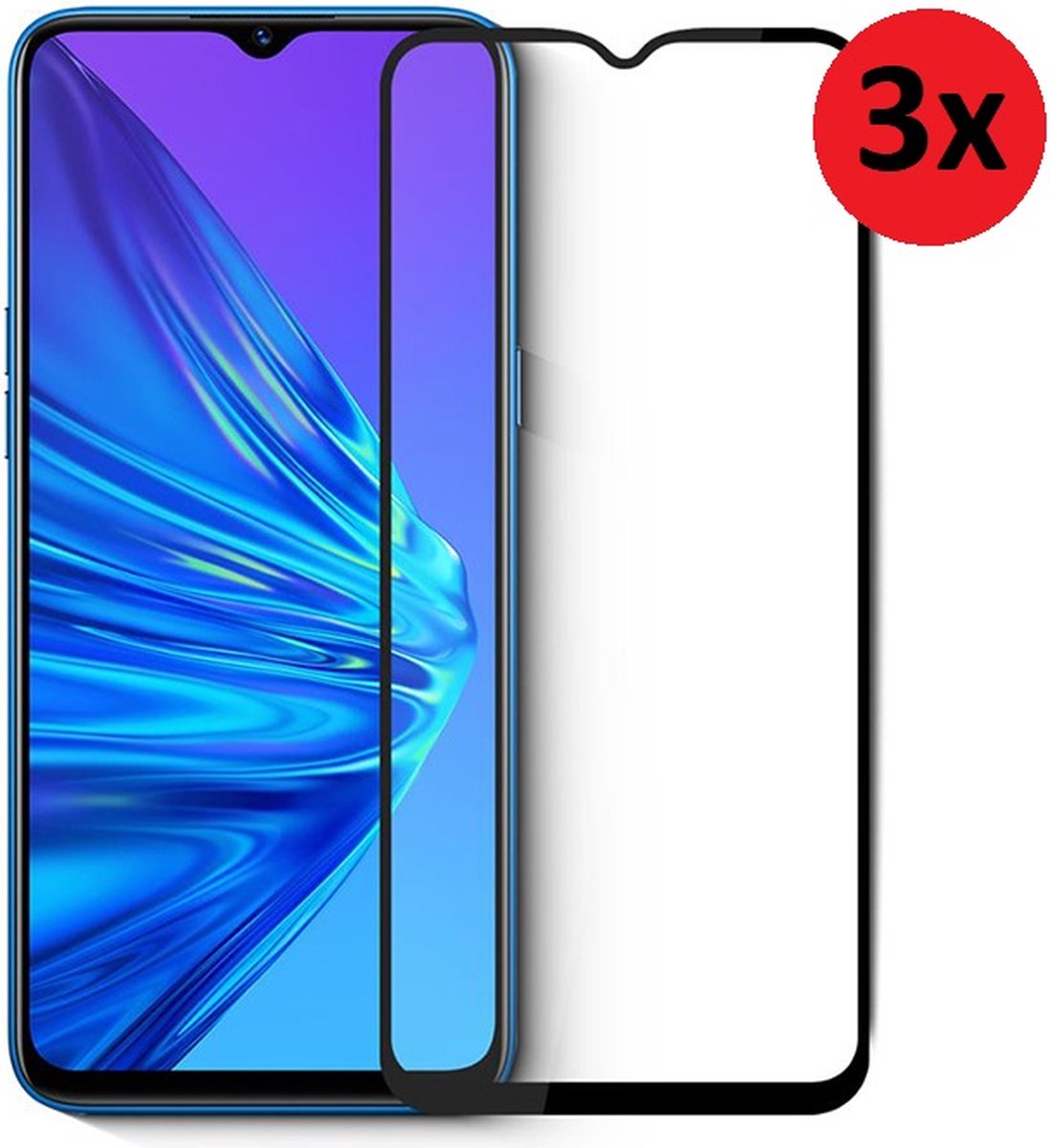 MoDo screenprotector Geschikt voor Nokia G11/ G21 - Full Glas - 3 stuks