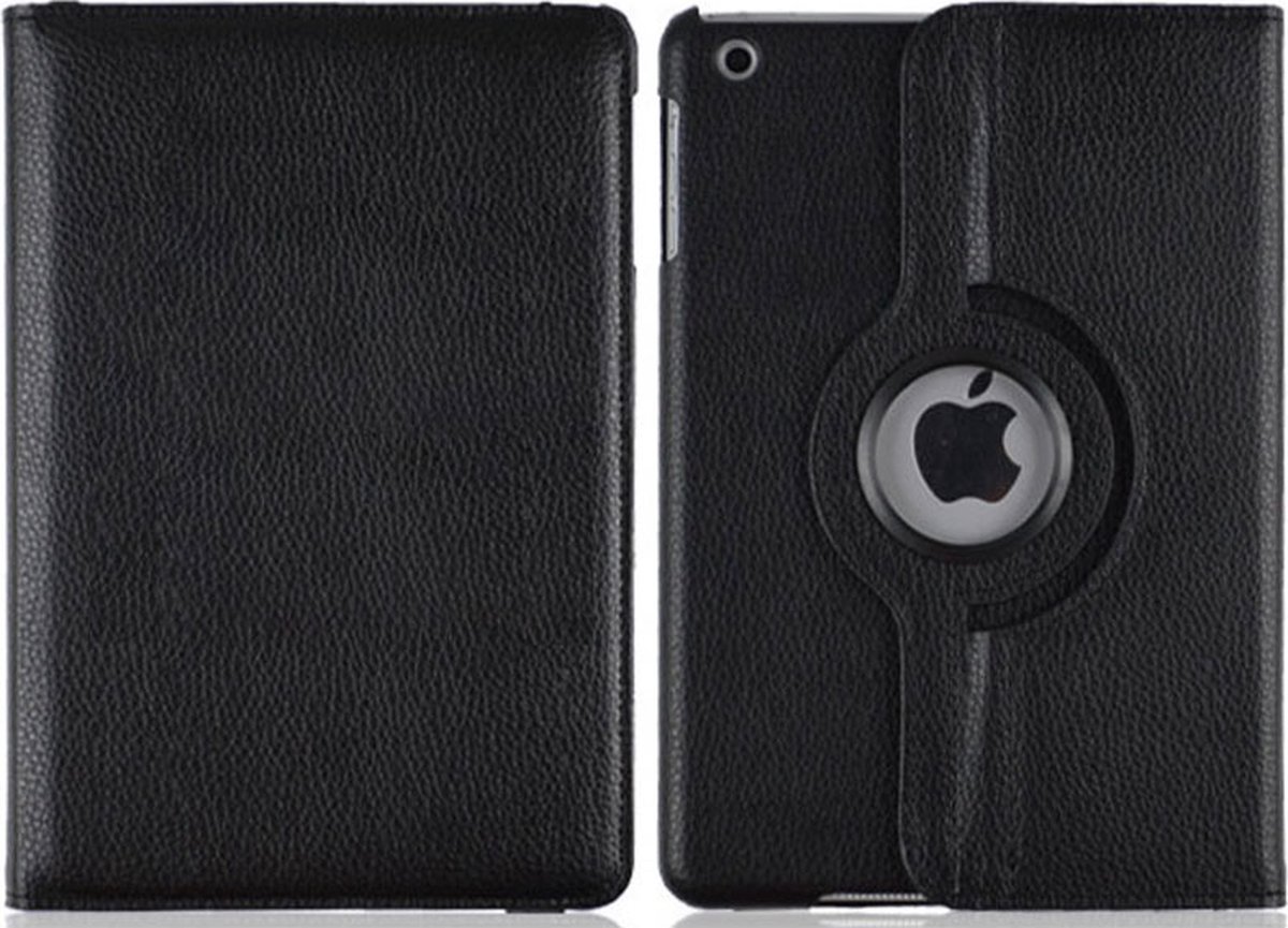 Bookcase voor iPad Mini 6 Flip Stand 360° Zwart Luxe Smart Book Draaibare Case Tablethoes.