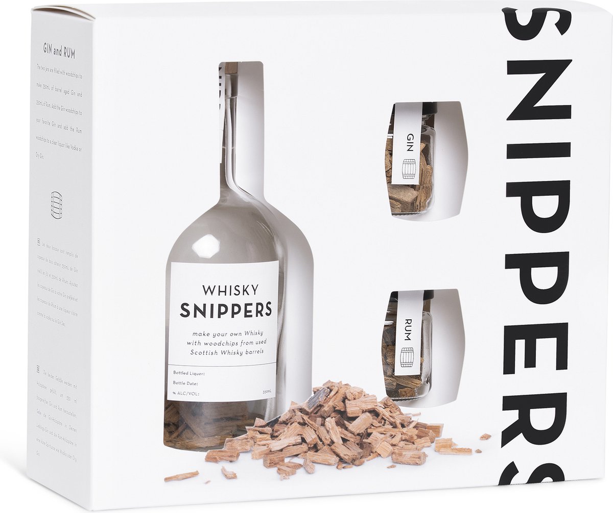 Coffret Cadeau Snippers Barbe Et Whisky Transparent - Accessoire