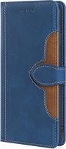 Hoesje geschikt voor Samsung Galaxy S22 Ultra - Bookcase - Pasjeshouder - Portemonnee - Kunstleer - Blauw