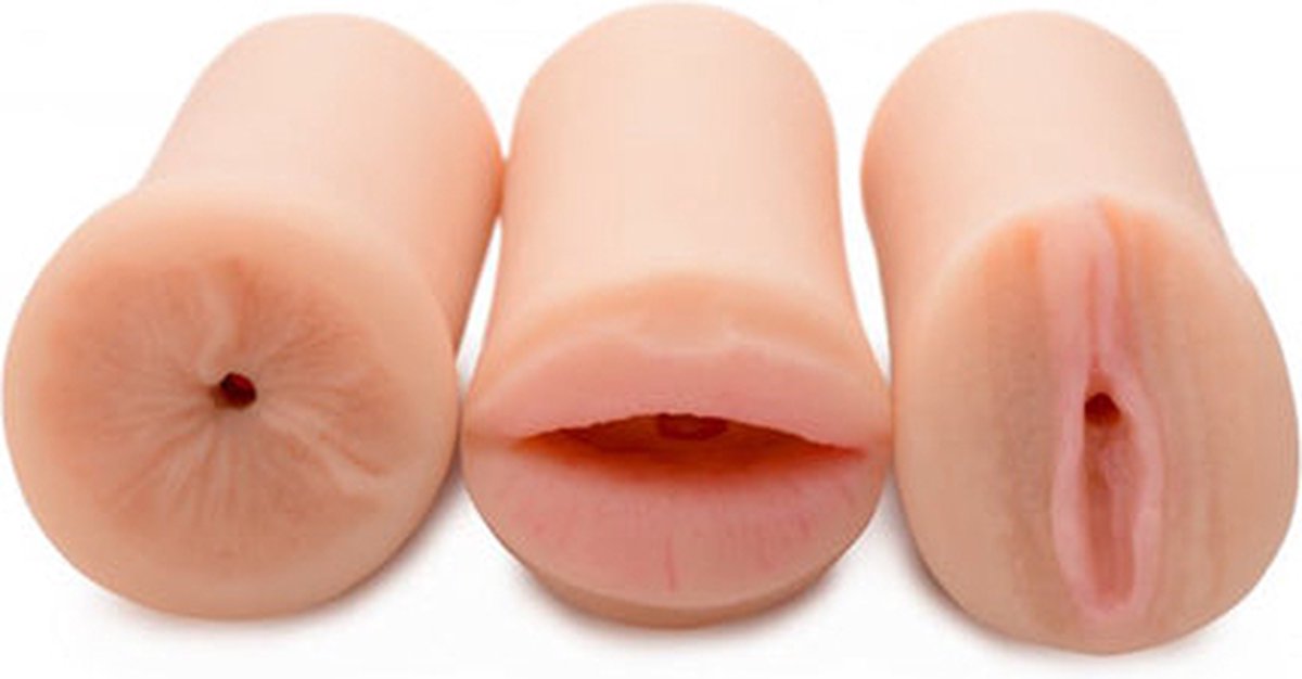 Goedkoopste XR Brands - Jesse Jane - Jesse's Three-Way Stroker Set - Skin