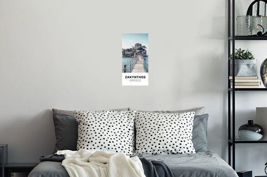 Stickers muraux - Film autocollant - Zakynthos - Grèce - Pont - 20x40 cm - Film adhésif - Stickers muraux Chambre d'enfant - Papier peint autocollant