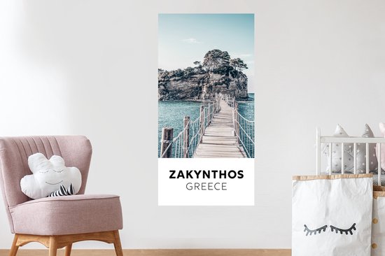 Stickers Stickers muraux - Zakynthos - Grèce - Pont - 60x120 cm - Feuille adhésive
