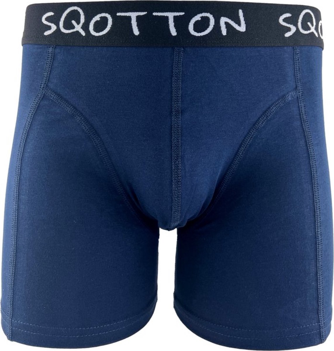 Boxershort - SQOTTON® - Basic - Marineblauw - Maat M