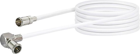 PremiumCord TV coaxiale antennekabel 1m, 75 Ohm, IEC-stekker naar bus, afgeschermd - voor DVB-C, DVB-T/T2, 4K UHD 2160p, Full HD 1080p 3D, kleur wit PremiumCord TV coaxiale antennekabel 1m, 75 Ohm, IEC-stekker naar bus, afgeschermd - voor DVB-C, DVB-T/T2, 4K UHD 2160p, Full HD 1080p 3D, kleur wit