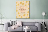 Canvas Schilderij Quotes - Relatie - Koppel - Spreuken - Ik pas perfect bij jou - 90x120 cm - Wanddecoratie