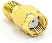 Huxuan SMA (v) naar SMA (m) - Verguld - 50 Ohm - 1 stuk