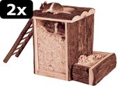 2x PLAY AND BURROW TOWER 25CM