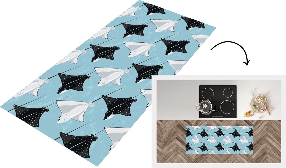 KitchenYeah Keukenloper - Loper keuken - Rog - Patronen - Dieren - Keukenloper vinyl Multicolor