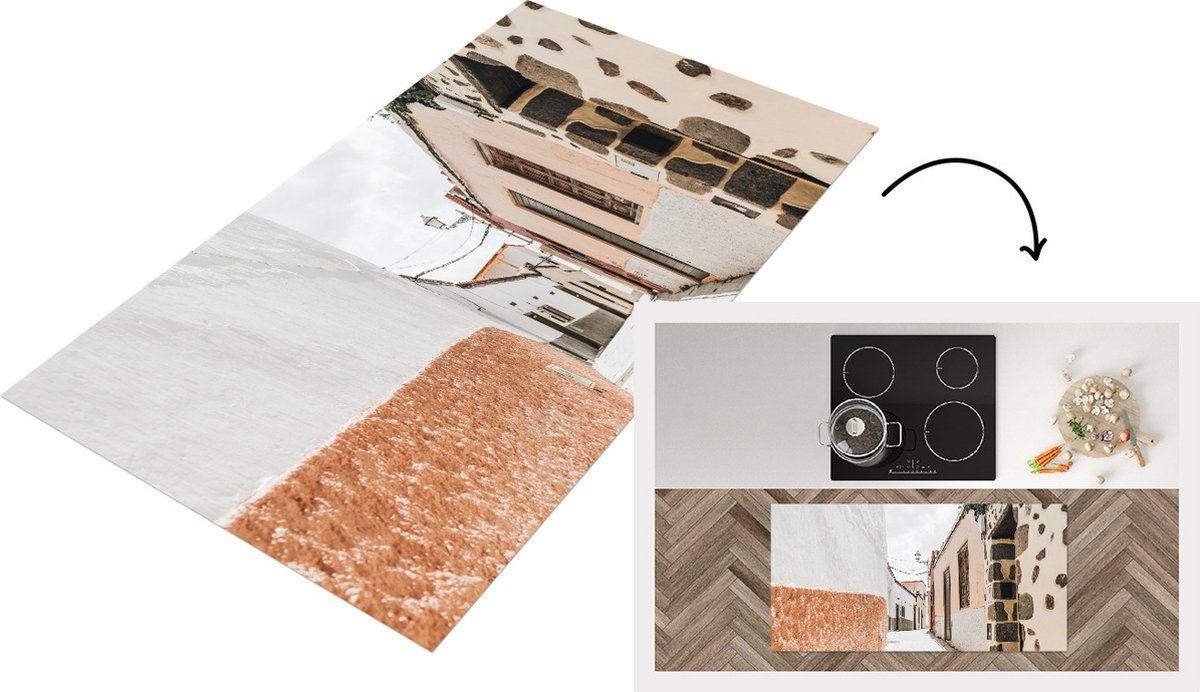 KitchenYeah Keukenloper - Loper keuken - Zomer - Huis - Oranje - Keukenloper vinyl, foto 2