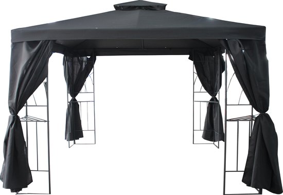 Pavillon Graciosa 3x3 m Couleur imperméable Anthracite