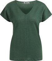 WE Fashion Dames linnen T-shirt