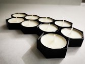 Kaarsenhouder voor 9 kaarsen - Theelichthouder - Romantische Decoratie - Zeshoekige Vorm - Stijlvol Decor