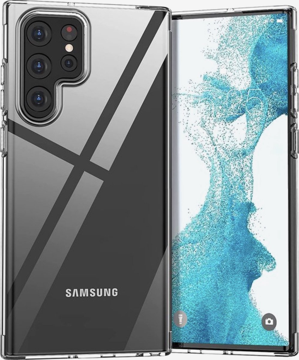 Samsung Clear Hoesje - Samsung Galaxy S22 Ultra - Transparant