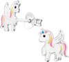 foto van KAYA Sieraden | Zilveren Kinderoorbellen 'Unicorn'