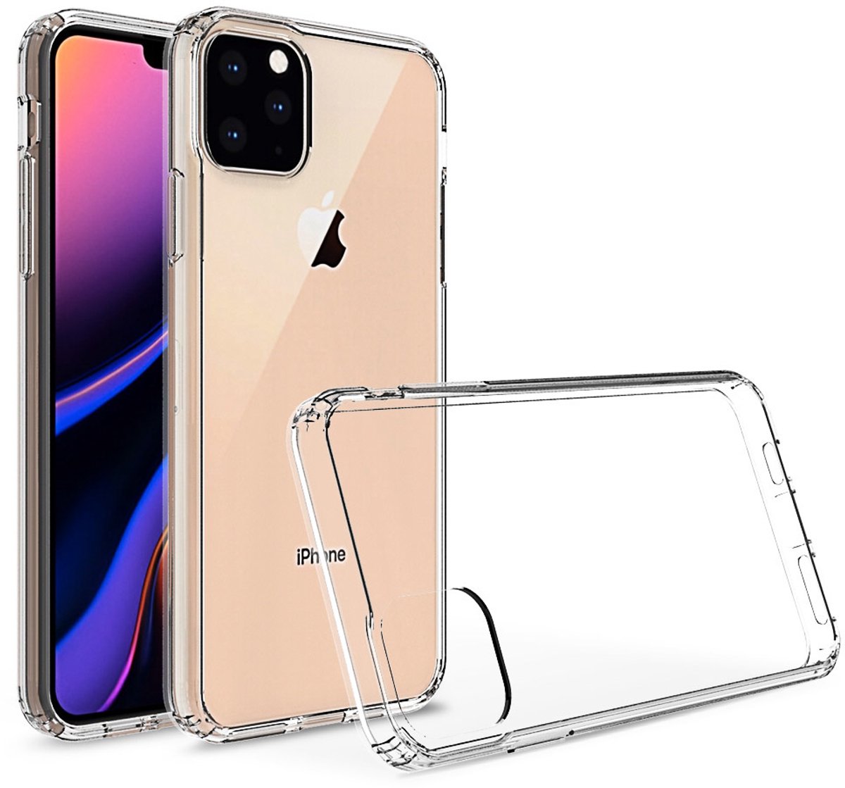 Hoesje geschikt voor iPhone 11 Pro - Backcover - Anti shock - Extra dun - Transparant