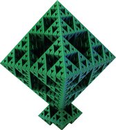 Sierpinski 'Metallic Emerald' Polyhedron - Uniek Kleuren Perspectief - Prachtig Design - Home Deco