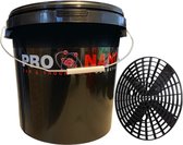 ProNano | Seau de lavage ProNano Detailing avec grain | Seau robuste verrouillable, de lavage ou de rinçage de 20 litres avec Grit Guard et couvercle !