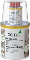 Osmo 2K Houtolie 6111 Wit transparant - 0.375 Liter | 2kolie | Voor houten vloeren | Binnenproduct | 1 laag | 2K Olie