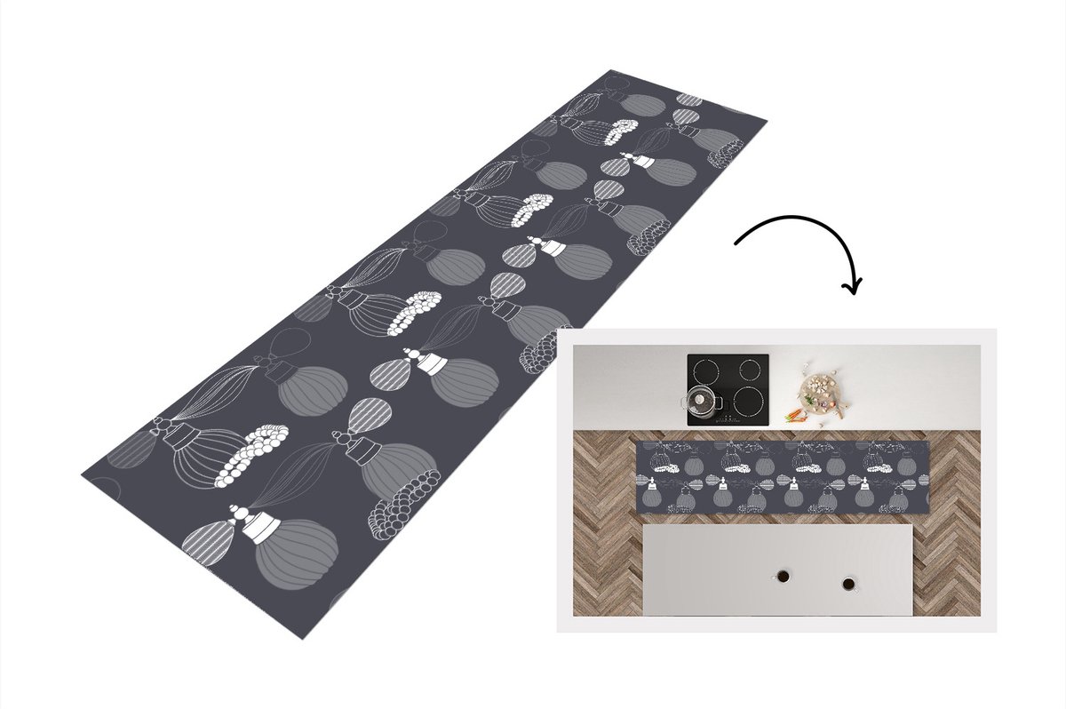 KitchenYeah Keukenloper - Loper keuken - Parfum - Ketting - Design - Keukenloper vinyl multicolor, foto 6