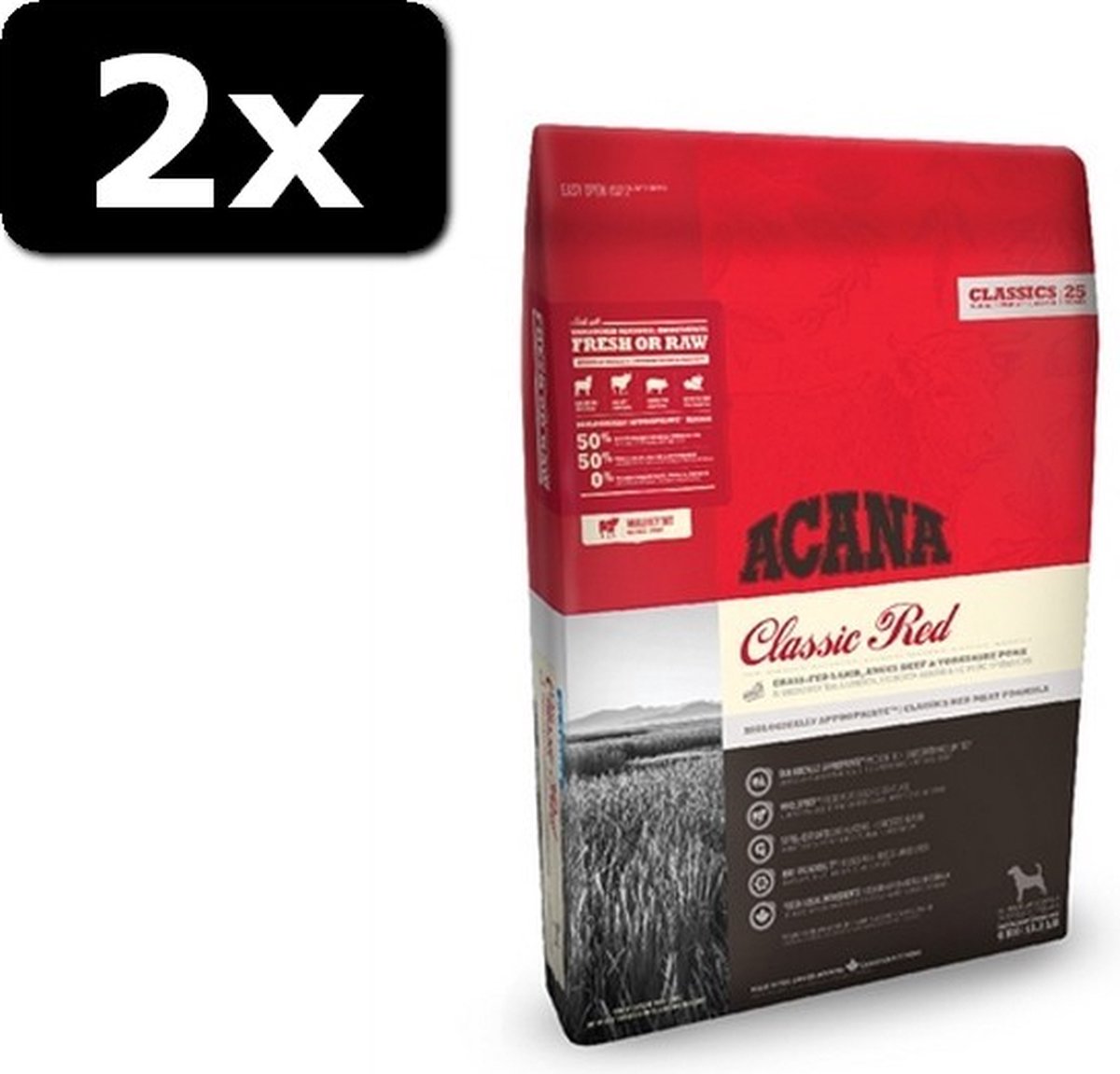 2x ACANA CLASSIC RED 6KG