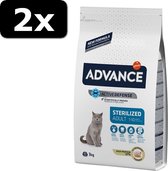 2x ADVANCE CAT STERILIZED TURKEY 3KG