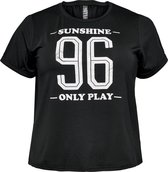 ONLY PLAY Curvy sportshirt - Dames - Zwart - Maat 48/50