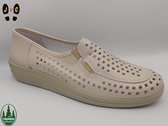 Franken dames mocassin, F113 Beige, Maat 37