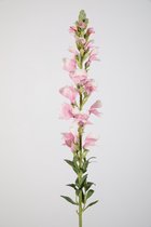 Kunstbloem Leeuwenbek - topkwaliteit decoratie - Roze - zijden tak - 81 cm hoog