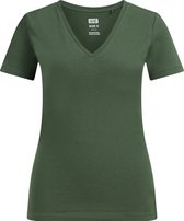 WE Fashion Dames T-shirt met V-hals