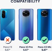 kwmobile telefoonhoesje voor Xiaomi Poco X3 NFC / Poco X3 Pro - Hoesje met siliconen coating - Smartphone case in mosgroen