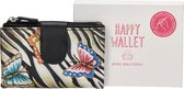 Happy Wallet Hand painted Portemonnee - Vlinder print