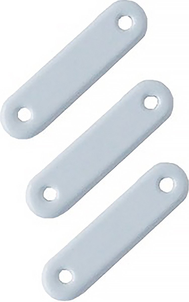 78Goods 10 stuks Vitrage loodjes - 50 gram - Gordijn loodjes - Loodstaafje - Wit - 10 x 50 gram