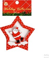 stop-look-kersthanger-ster-kerstman-11-cm-hout-rood-wit