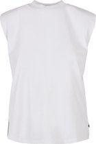 Urban Classics Mouwloze top -L- Organic Heavy Padded Shoulder Wit